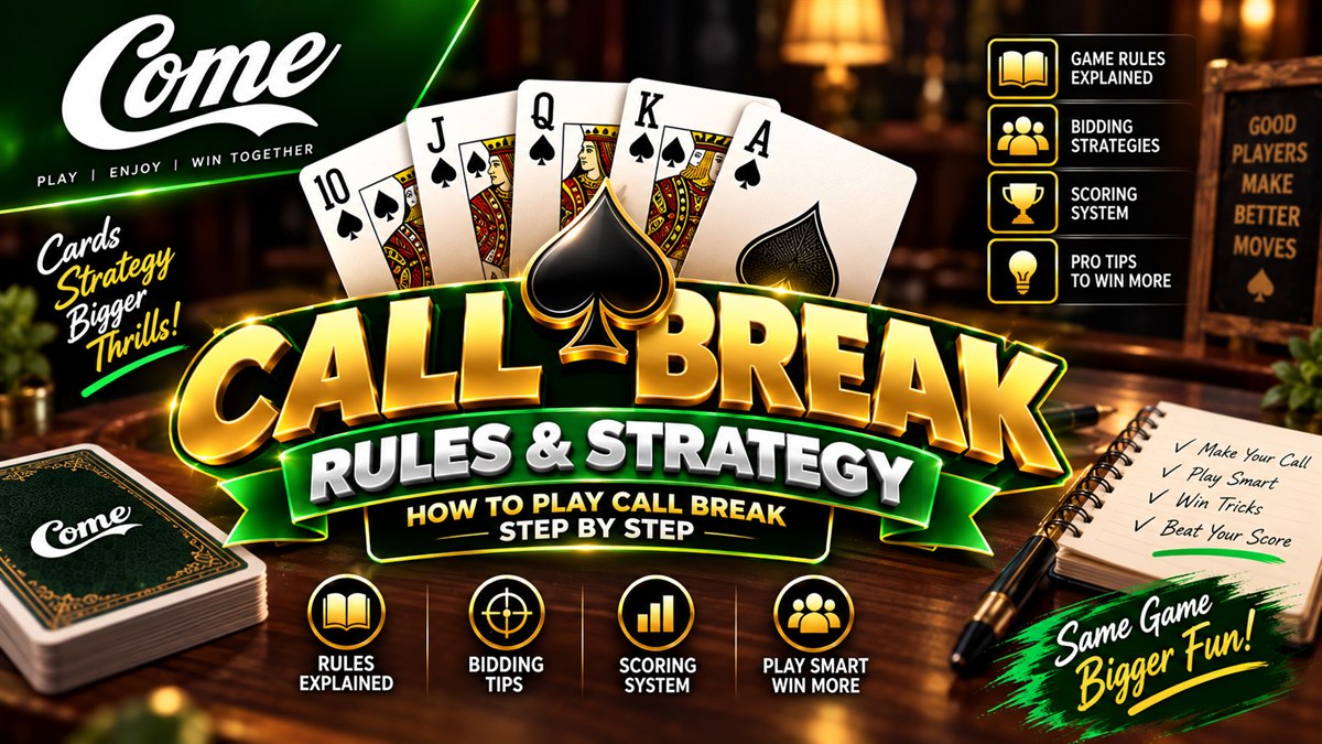 How to play Call Break — four hands of 13 cards with spades as the trump suit